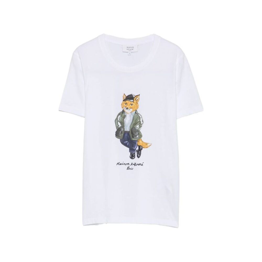 Maison Kitsuné White Tops - T-Shirts & Jerseys Women